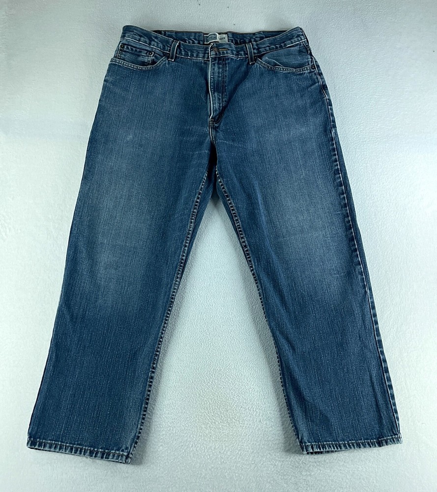 Signature Levi's Mens Jeans Blue Tag Size 40x30 (39x30) Relaxed Straight