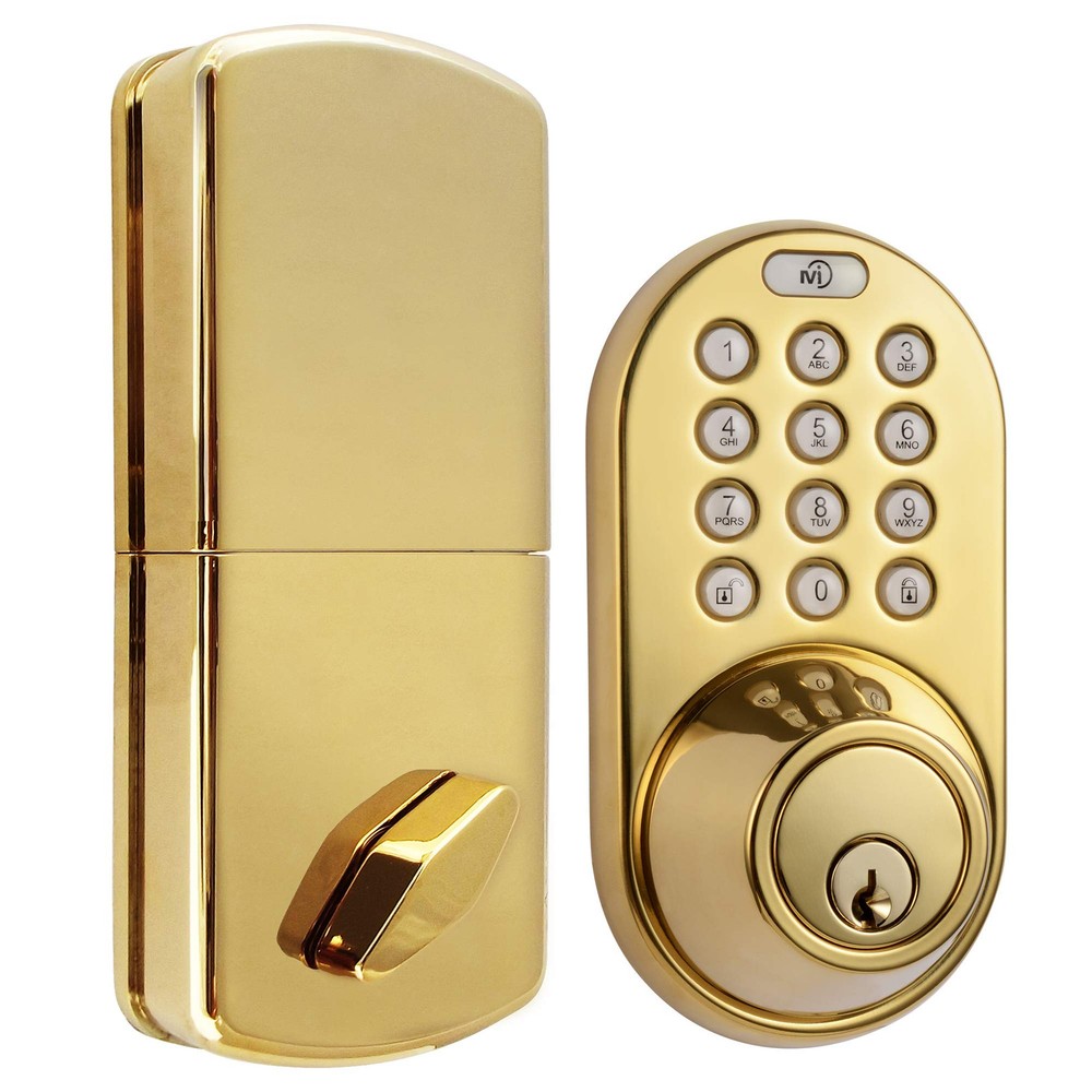 MiLocks TF-02P Keyless Entry Digital Deadbolt Lock for Exterior Doors