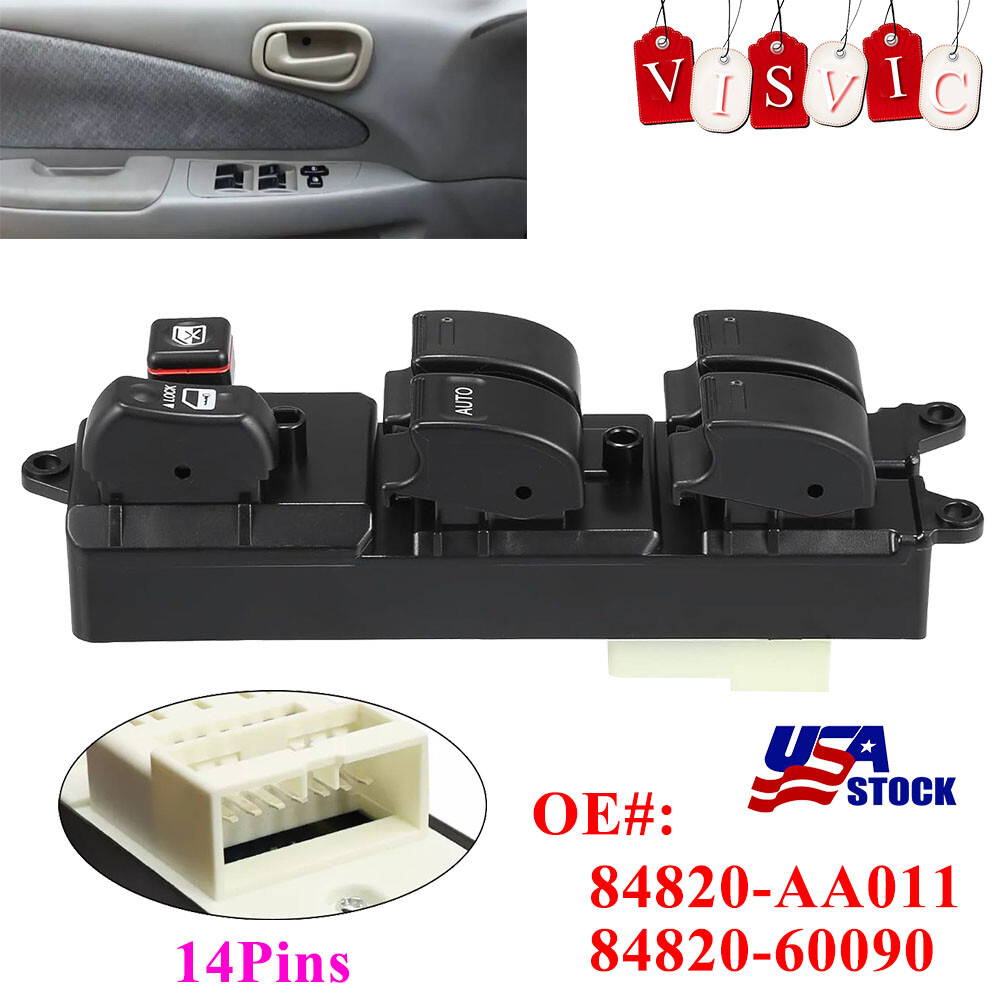 Electronic Driver Side Power Window Control Switch For 2001-2004 Toyota Tacoma