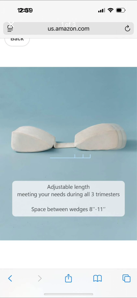 Light ease brand pregnancy pillow wedge  new in box beige in color