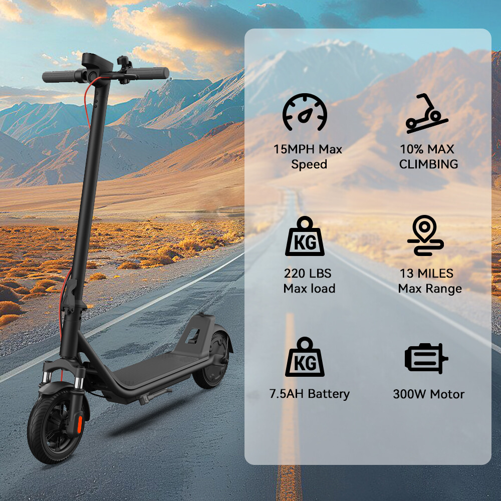 Megawheels Foldable Electric Scooter for Adults with App Control Ideal for Commuting