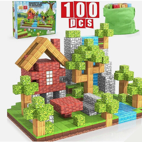NEW Magnetic Building Blocks Primary forest 100PCS US