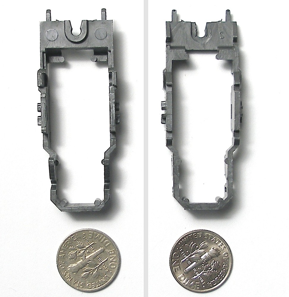 1 TYCO 440 Magnum Slot Car NARROW GRAY Chassis SHELL Unused Factory Race Ready