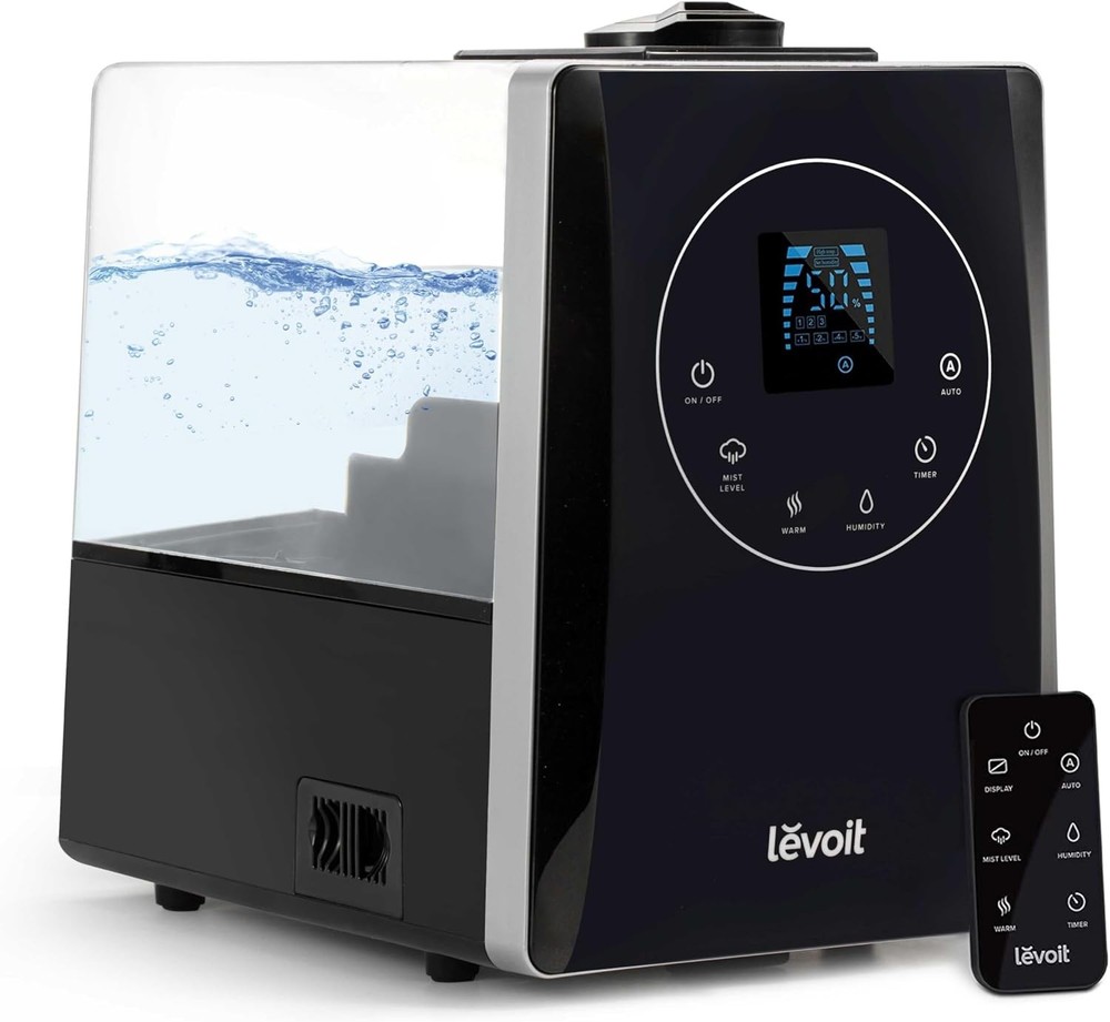 LEVOIT LV600HH 1.5 Gallon Hybrid Ultrasonic Humidifier in Black