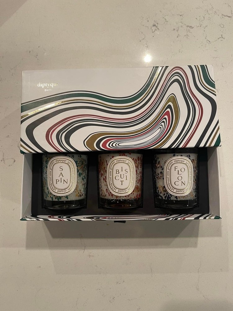 Diptyque Holiday 2021 Small Candle Set of 3