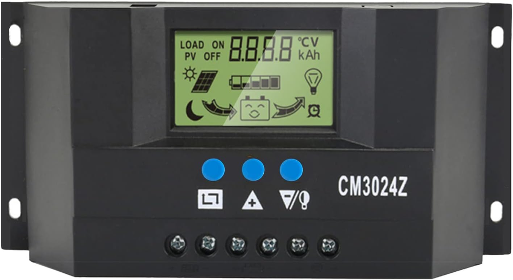 Solar Charge Controller 40A 12V/24V,Solar Panel Battery Intelligent Regulator Bl