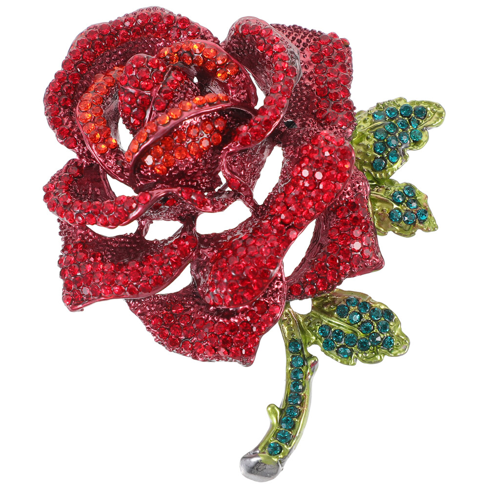 Rhinestone Brooch Flower Brooch Pin Women Brooch Wedding Banquet Brooch Pin