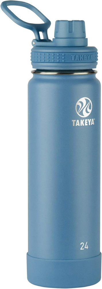 Actives 24 Oz Vacuum Insulated Stainless Steel Water Bottle with Spout Lid, Prem