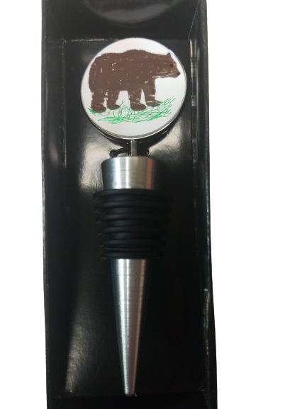 Custom Kids Art Wine Stopper Personalized Gift-image