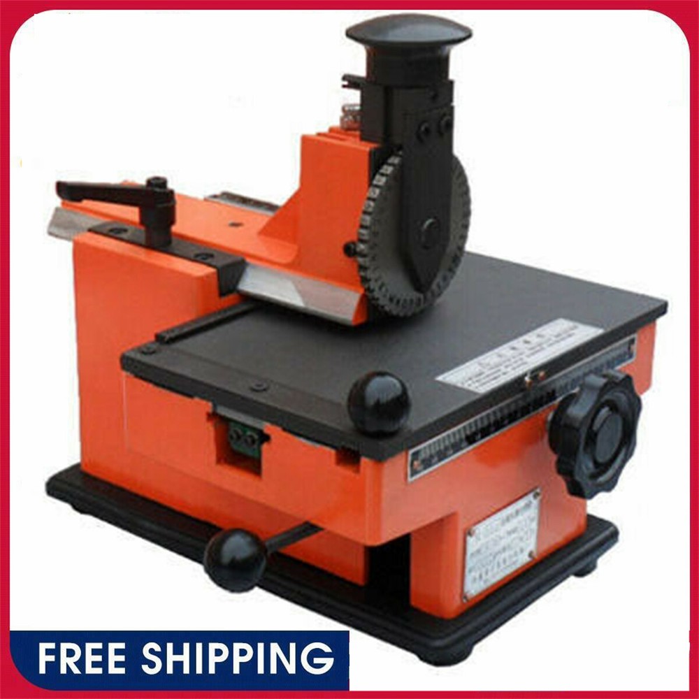 Semi-Auto Metal Nameplate Stamping Printer 4mm Marking Machine  -image