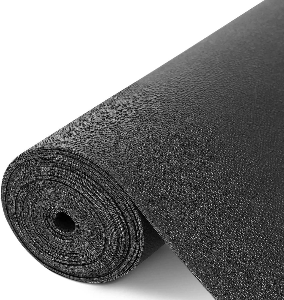 Non-slip gray foam rubber roll mat for tool box drawers and padded shelf liners