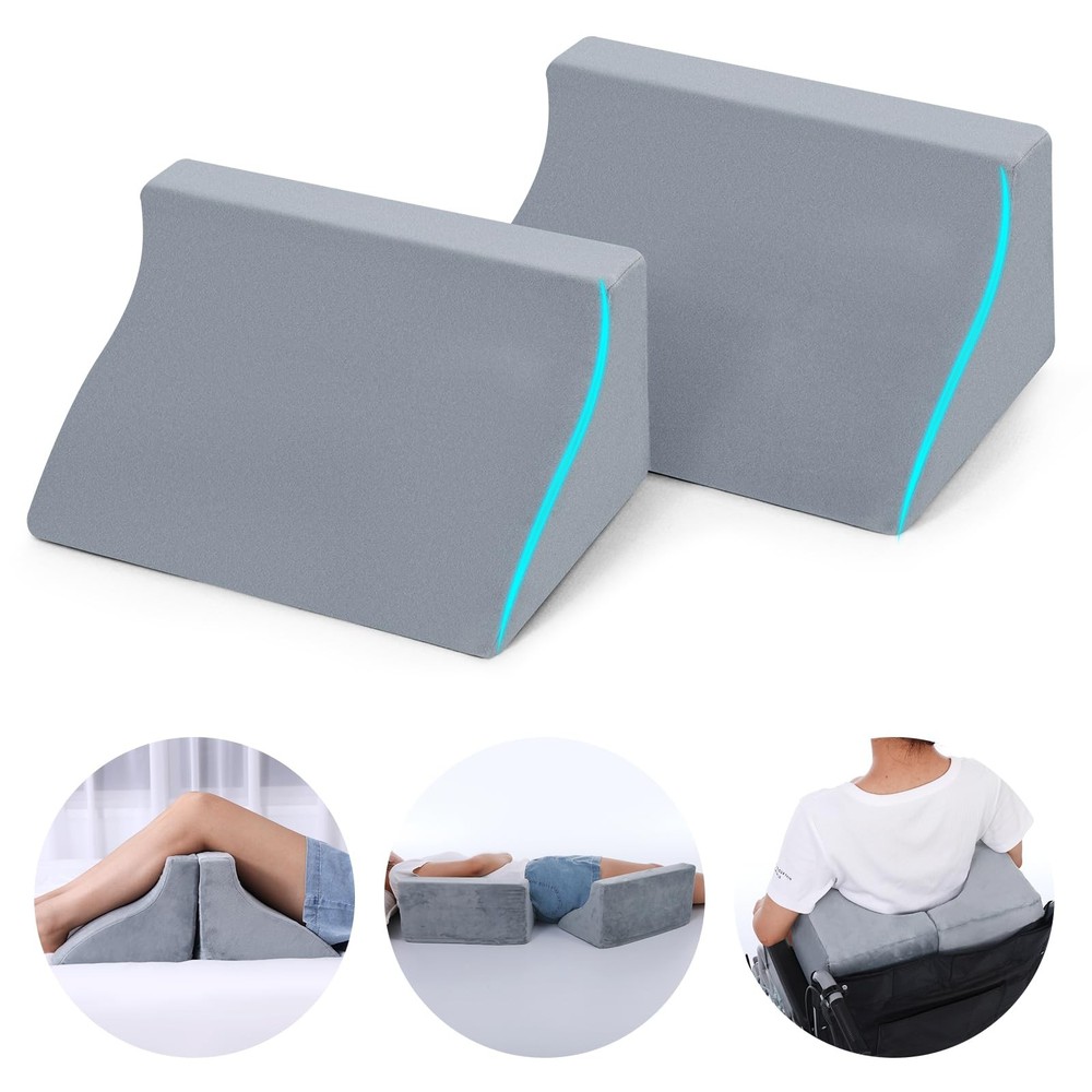 Small Wedge Pillow Set for Back Pain Relief & Better Sleep - 2 Pack  
