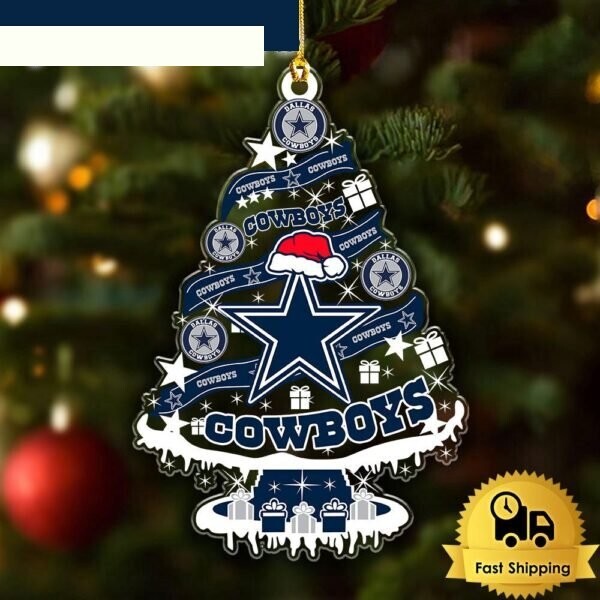 NFL Dallas Cowboys Tree Christmas Ornament For Best Fans, Best Gift On Holiday