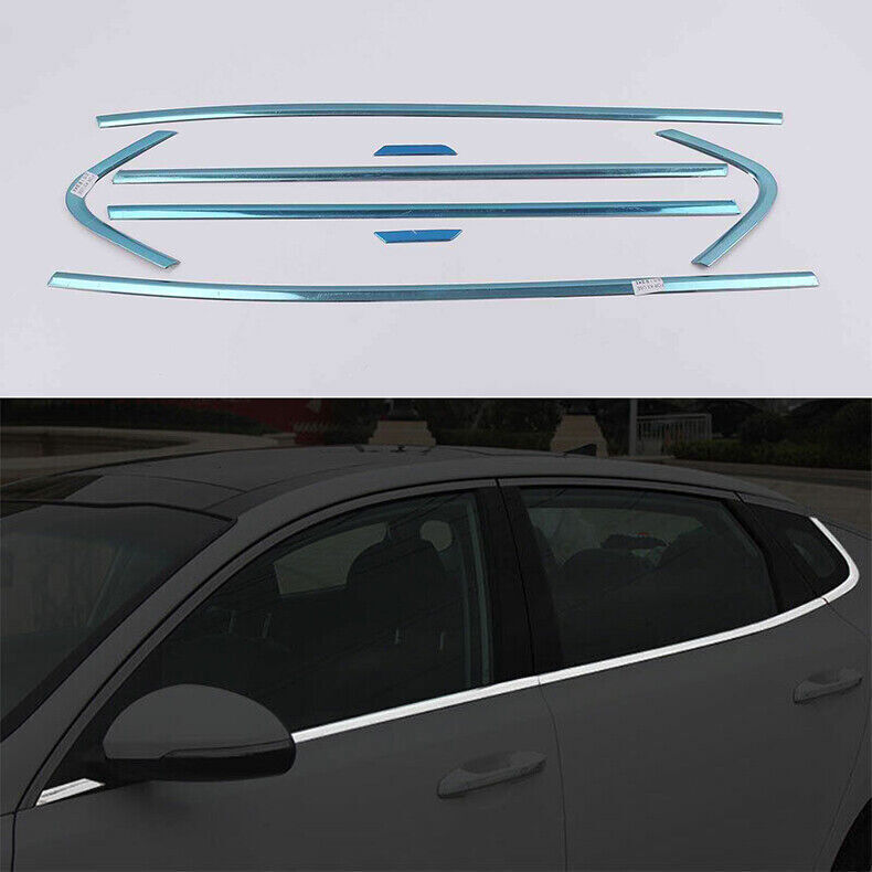 For Kia Optima 2016-2020 Chrome Steel Car Window Bottom Strip Sill Molding Trim