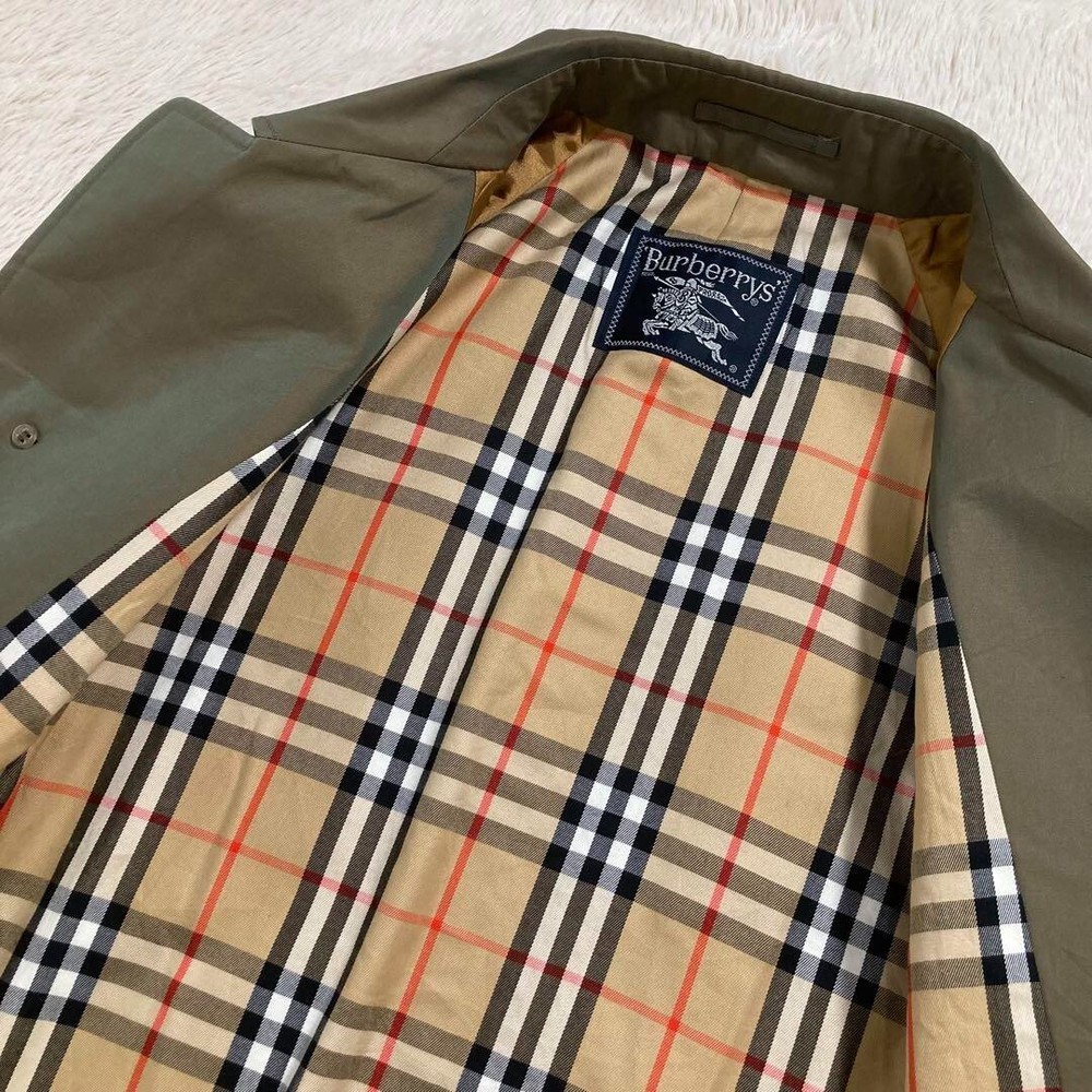 Burberrys Rare Raglan Sleeve Balmacaan Coat Long Coat Hidden Button Used