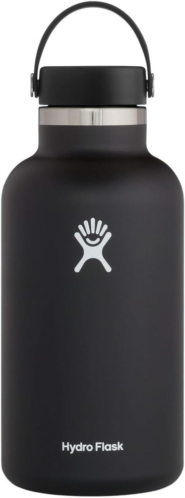 Black 64oz Wide Flex Cap Water Bottle