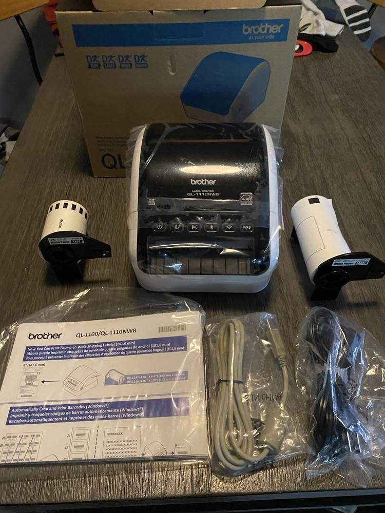 Brother QL-1110NWB Wireless Thermal Label Printer White Black Desktop Professional