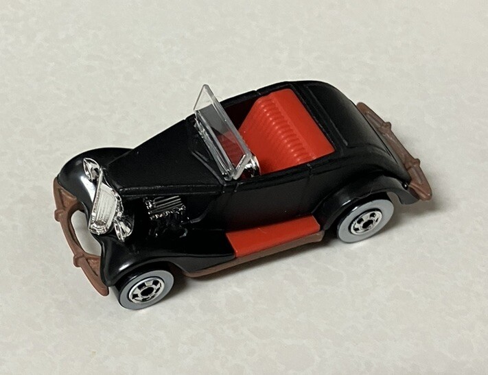 1996 Hot Wheels Lil' Black & Red '33 Ford Convertible 1/64 Diecast Hot Rod