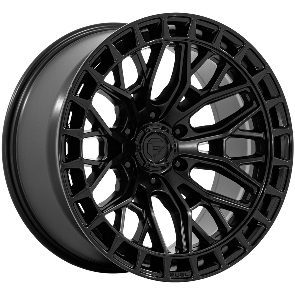 17x9 +1 Fuel 1PC FC869 Sigma 5x5.0 Blackout W/ G-Blk Lip Wheels (Set of 4)