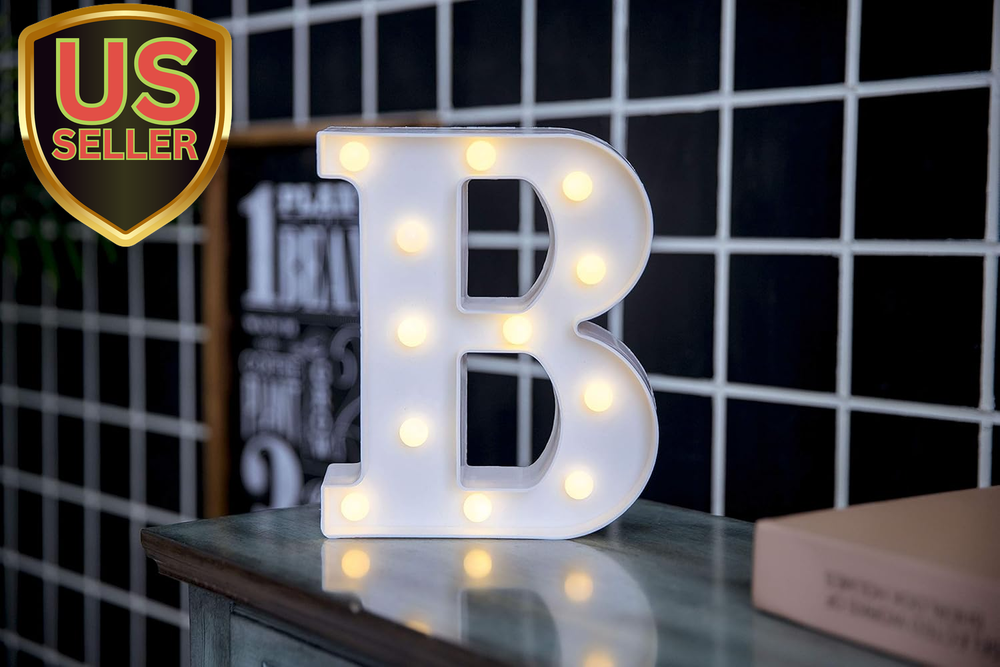 LED Letter Lights Alphabet Light up Sign for Night Light Home Party Birthday ...