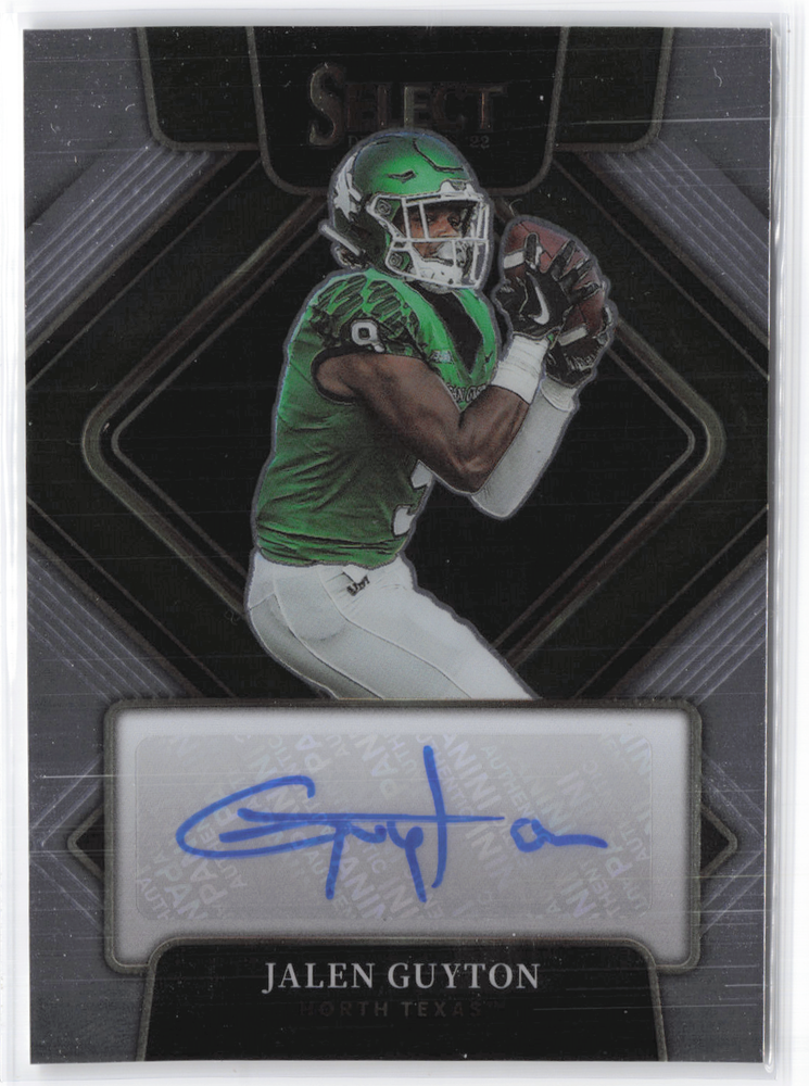 Jalen Guyton 2022 Select Draft Picks Silver Prizm Auto