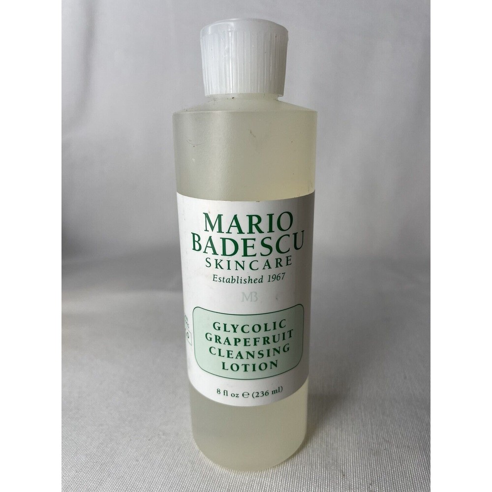 Mario Badescu Glycolic Grapefruit Cleansing Lotion 8 oz for Brightening & Exfoliation  