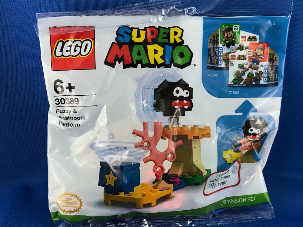 Lego Super Mario 30389 Fuzzy & Mushroom Platform 39-Piece Polybag Set Sealed