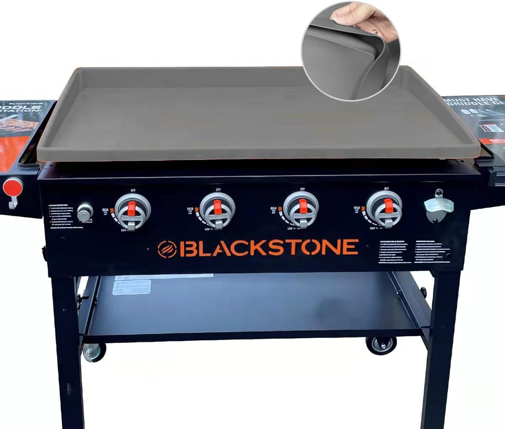 Blackstone 36In Heavy Duty Gray Silicone Griddle Mat Cover Food Grade