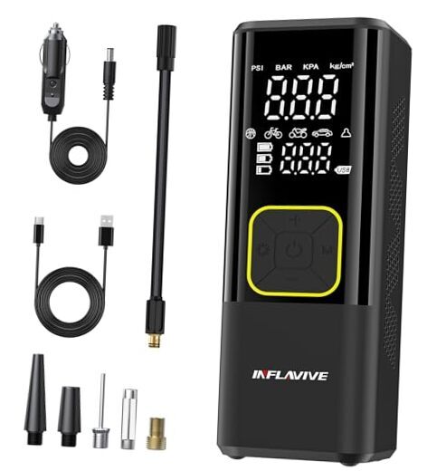 3X Faster Cordless Portable Air Compressor for Car Tires