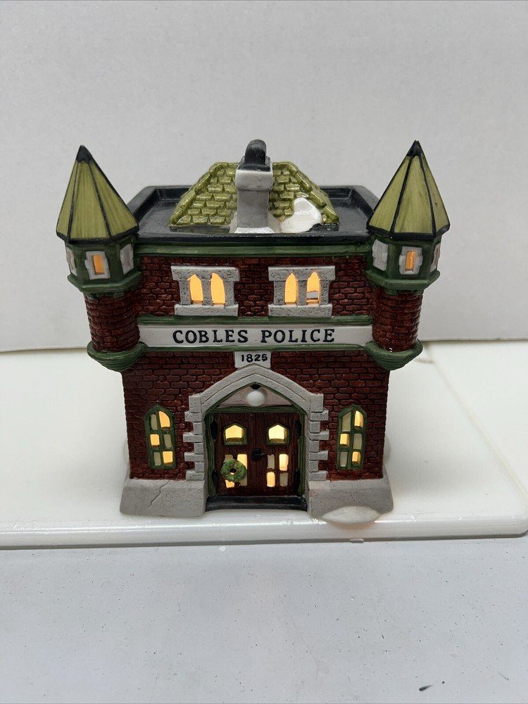 Dept 56 Vintage Cobles Police Station Dickens Village Series 1989 Collectible