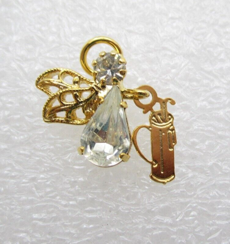 Winged Angel Golf Club Bag Lapel Pin (D25)