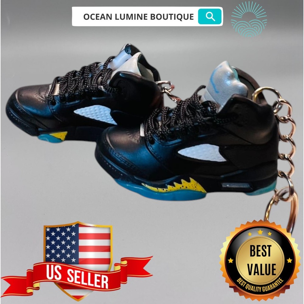 Air Jordan 3D Mini Sneaker Keychain, Shoe Keyring Shoe Box, Display Box Option