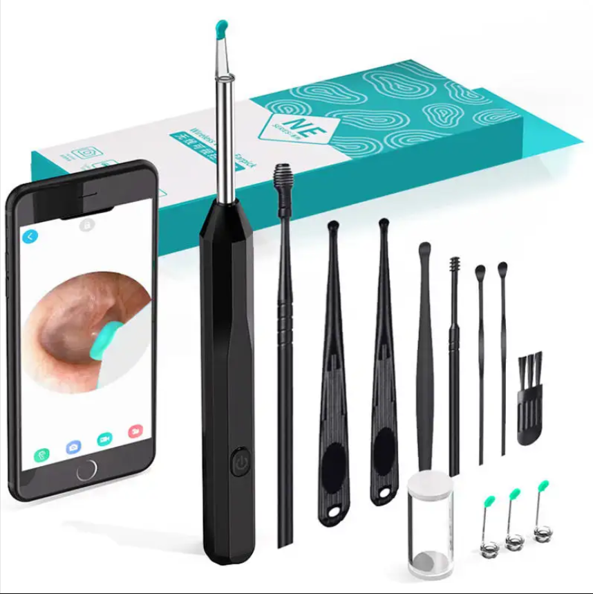 Visual Ear Wax Cleaner – Wireless Smart Ear Digging Spoon with Camera & LED Ligh-image