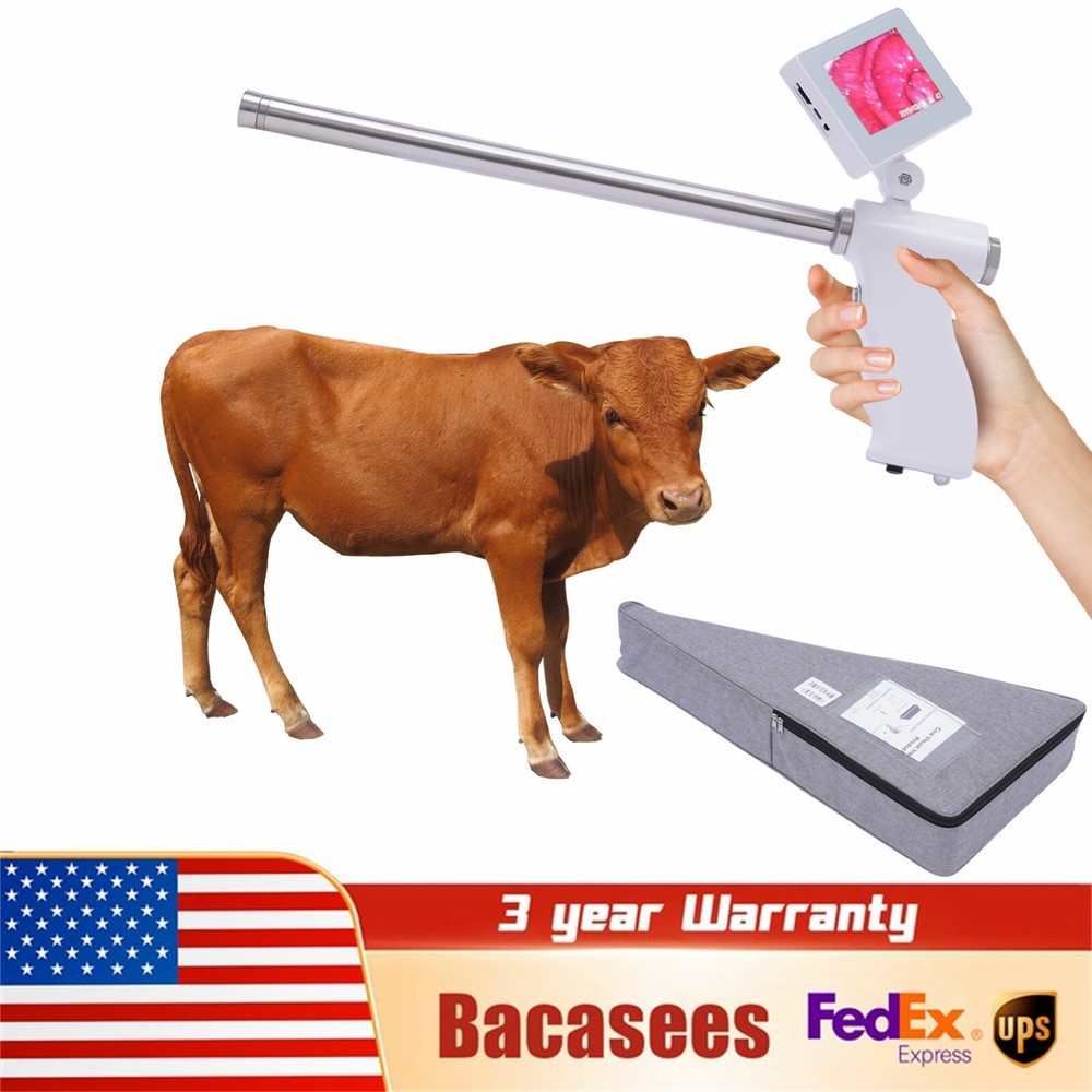 NEW Visual Artificial Insemination Gun Cow Kit Camera with 360 Adjustable Screen