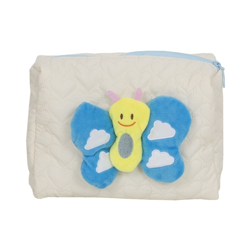 Korean Quilted Makeup Bag Large Travel Toiletry Organizer for Women Girls