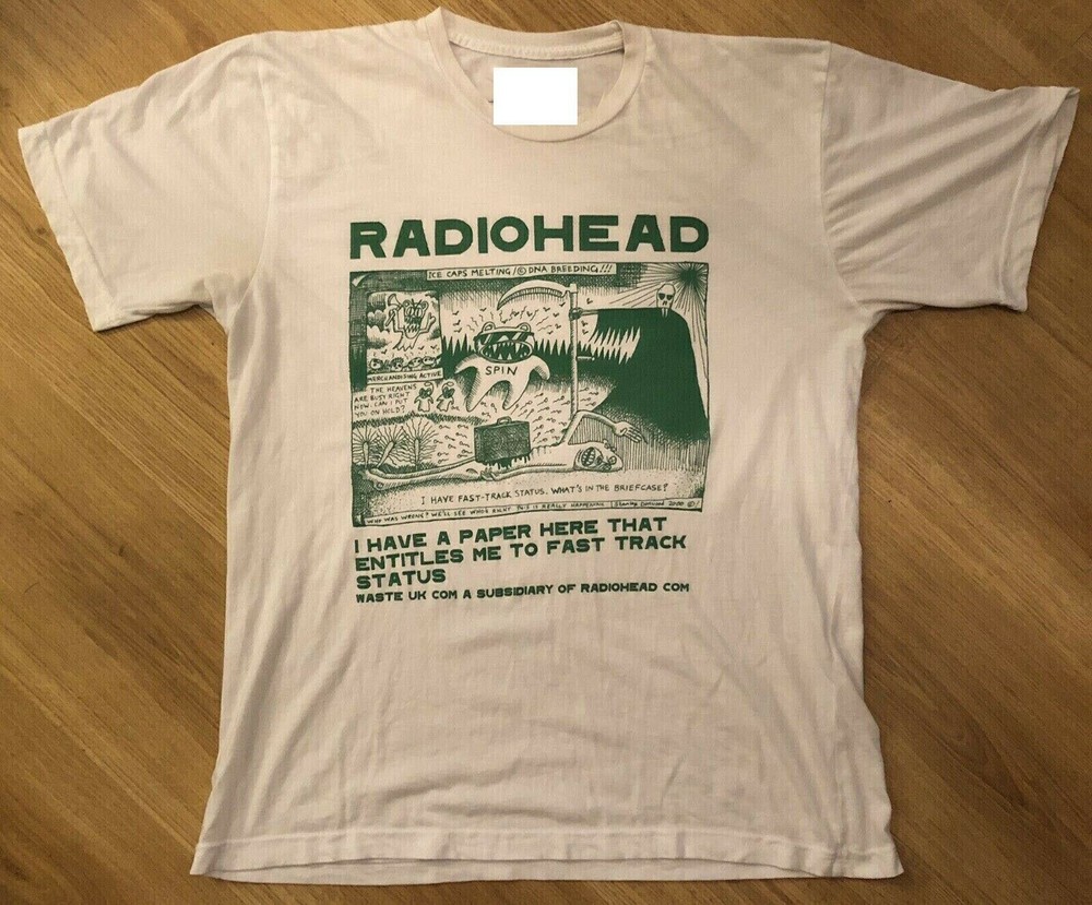 Radiohead Shirt, Radiohead 80s Rock Band T-shirt short sleeve gifts tee A613