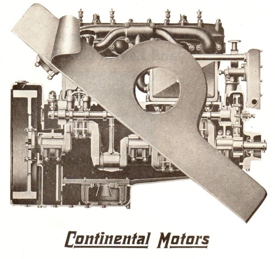 1920 ad Vintage Automobile Car Part Continental Motors Laminum Sparton Fuel pump
