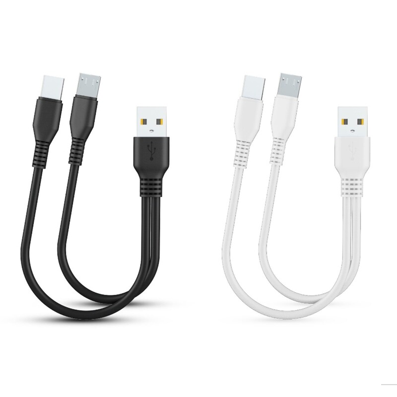 2-in-1 Micro USB & USB-C Fast Charging Cable for Phones