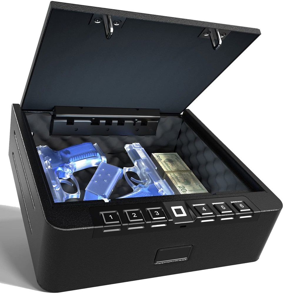 Upgraded S005 Biometric Pistol Safe with Quick-Access Fingerprint Technology