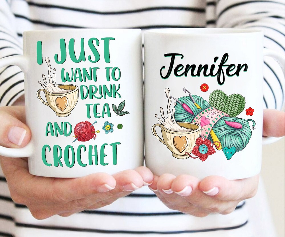 Personalized I Just Want To Mug Knitting Mug Gift For Knitter Crafter Mug
