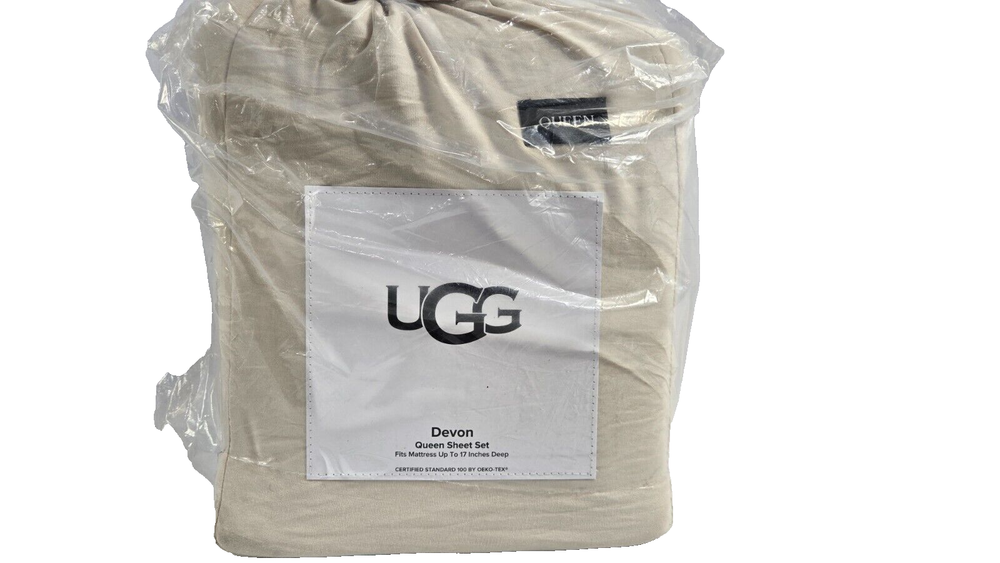 UGG Devon Luxury Softness 4 pc. Queen Sheet Set New