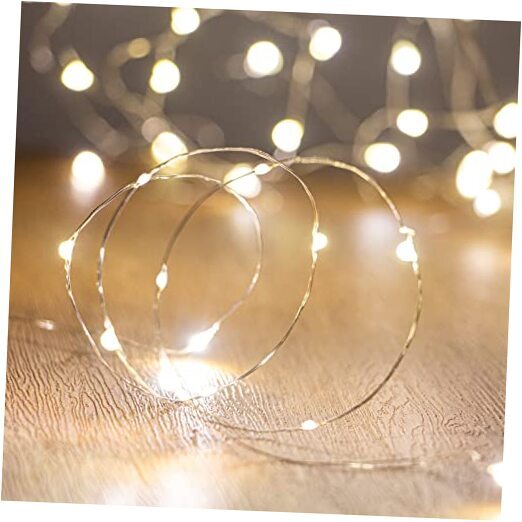 led Fairy Lights Waterproof 16.4ft String Lights Battery 1pc Warm White