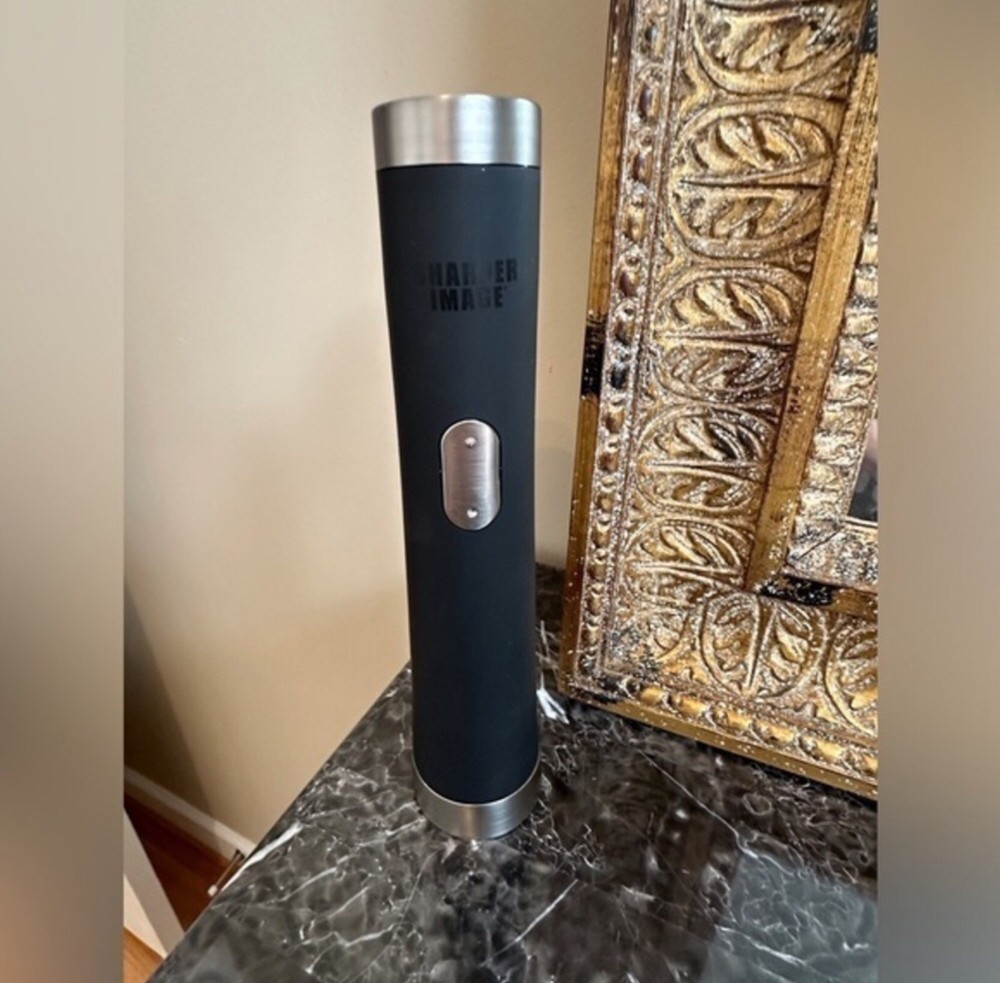 SHARPER IMAGE Automatic Wine Opener - Pre-Owned, Fully Tested, and Ready to Use - Effortless Uncorking for Wine Enthusiasts