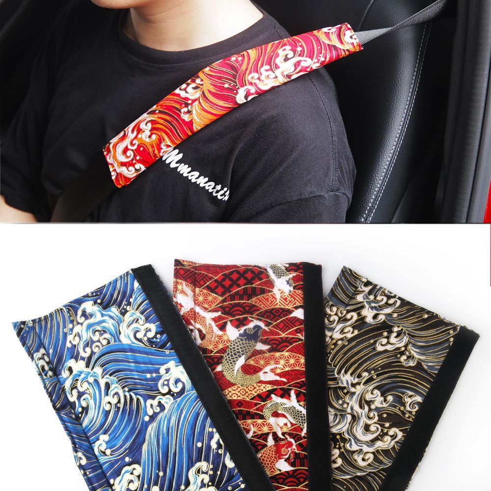 Universal Japanese Style Car Seat Belt Cover Pad Comfortable Shoulder Protector