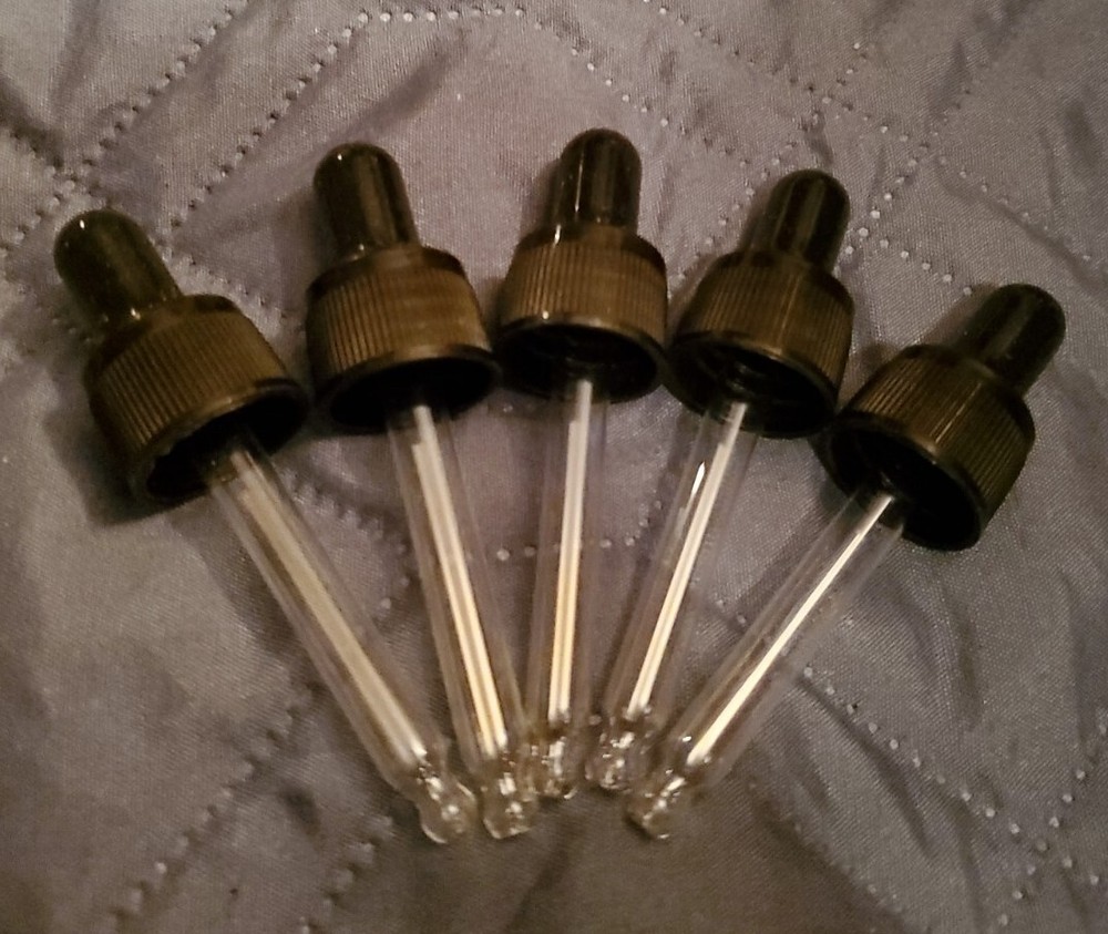 Glass Pipette Dropper 5 Pack Essential Oils Perfume Aromatherapy 8ml