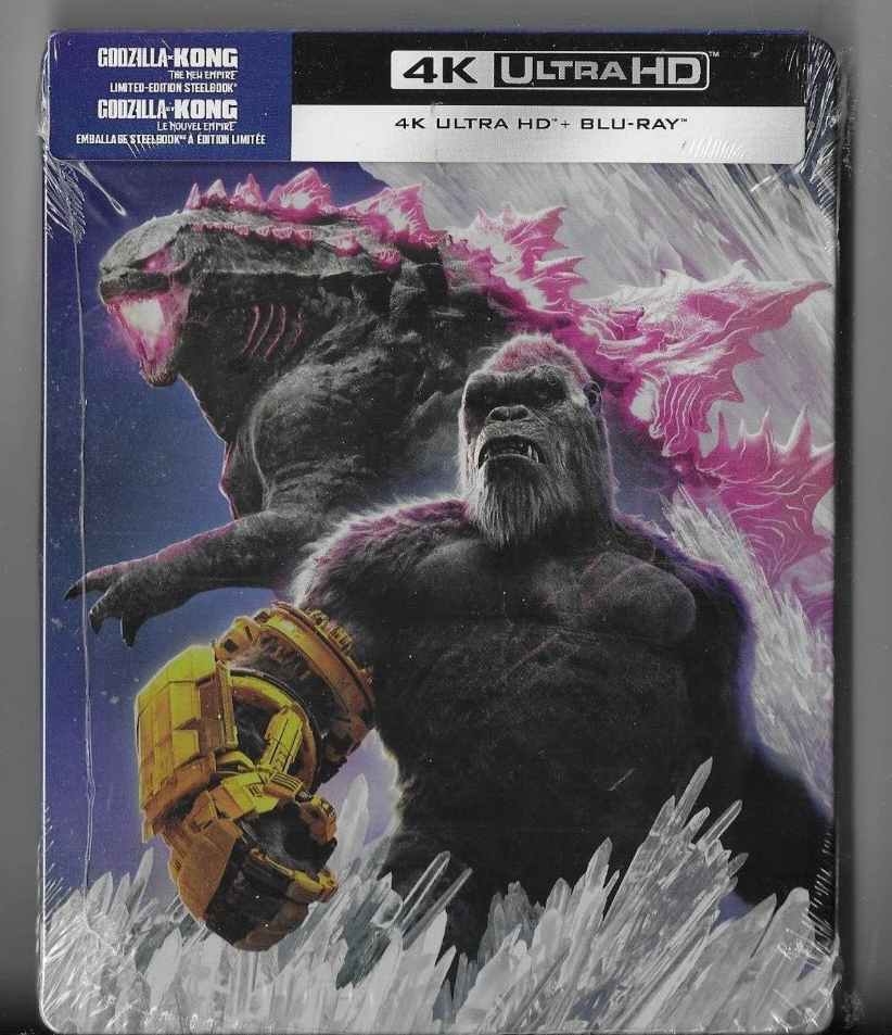 Godzilla x Kong The New Empire Limited Ed Steelbook 4K + Blu-Ray LOOSE DISCS