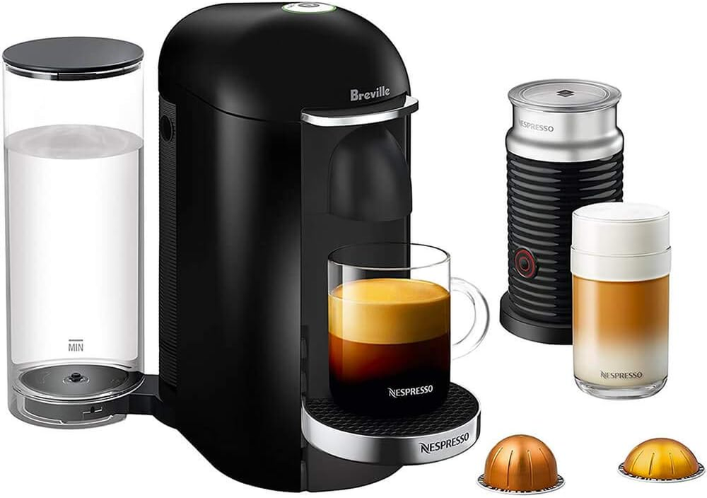 Nespresso Vertuo plus Deluxe Coffee and Espresso Maker by Breville, Piano Black