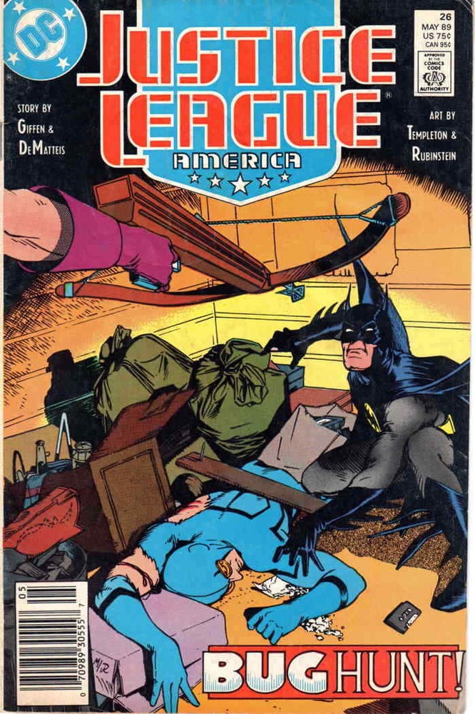 Justice League America #26 (Newsstand) VF; DC | Keith Giffen J.M. DeMatteis - we