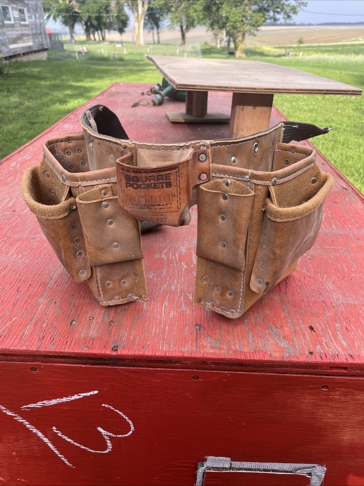 Square Pocket Leather Tool Belt for Action Leathercraft ALA-427