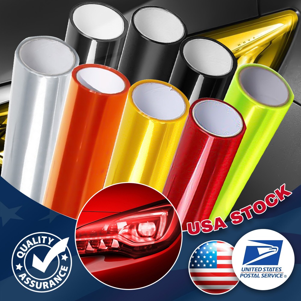Custom Color Headlight Taillight Fog Light Tint Vinyl Wrap Film